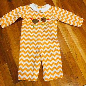 Orange Chevron Turkey Longall